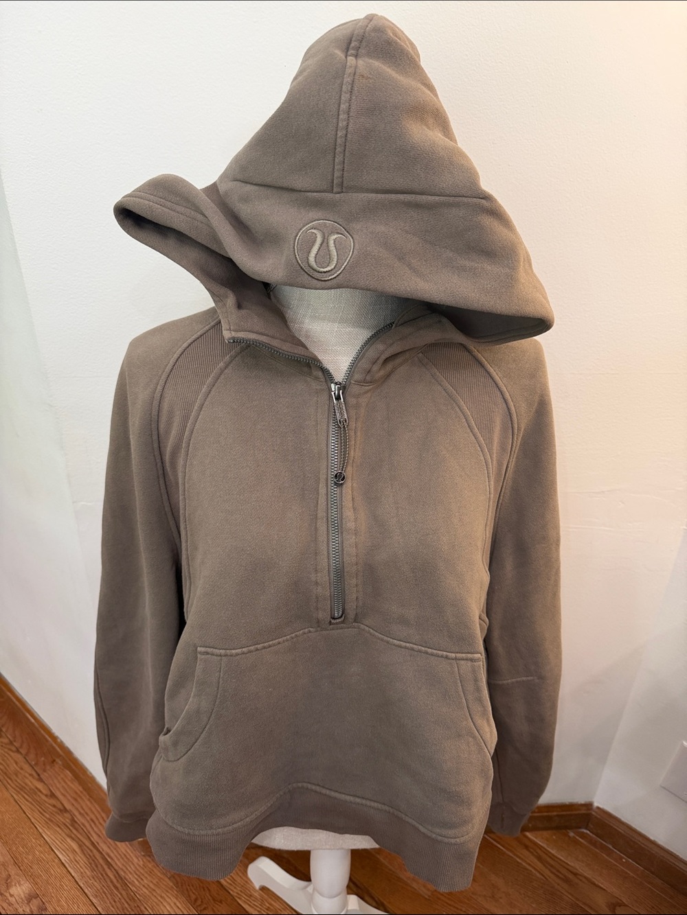 Lululemon SCUBA Taupe oversized half zip xl/xxl
